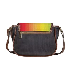 Freak Flag Rainbow Tambourin Bag with Single Strap featuring vibrant design, black sheep unicorn graphic, and empowering text.