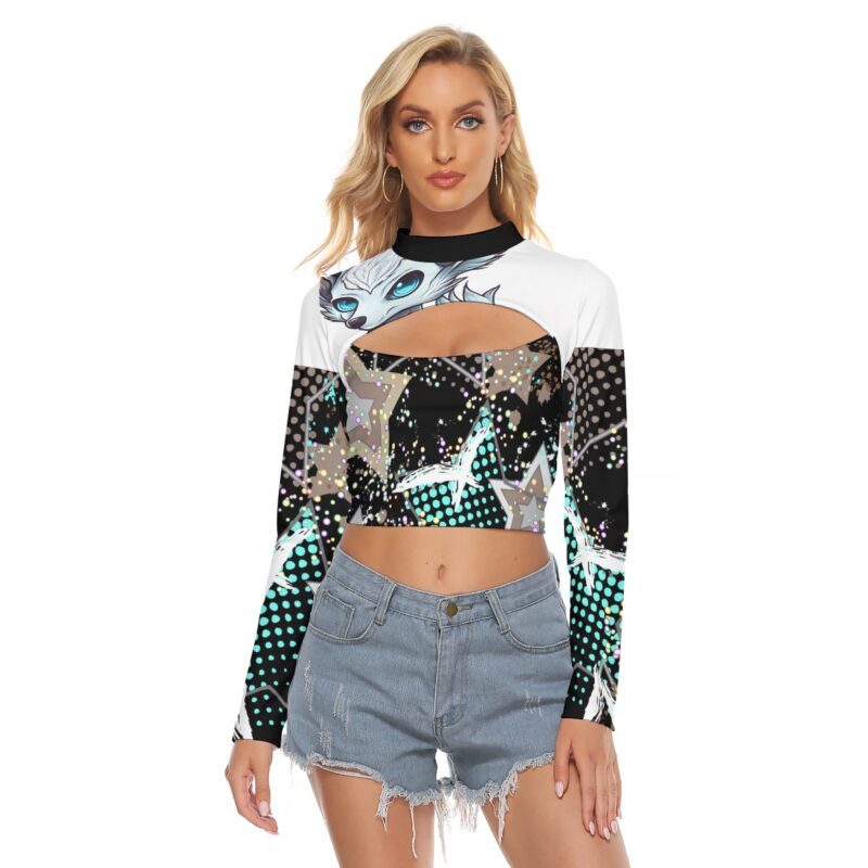 Take your style to a whole new galaxy with the Star Fox Keyhole Crop Top. Designed with bold star prints, a flattering keyhole detail, and a sleek fit, this top is perfect for anyone who wants to stand out. Pair it with jeans, skirts, or shorts for an effortlessly chic look.
