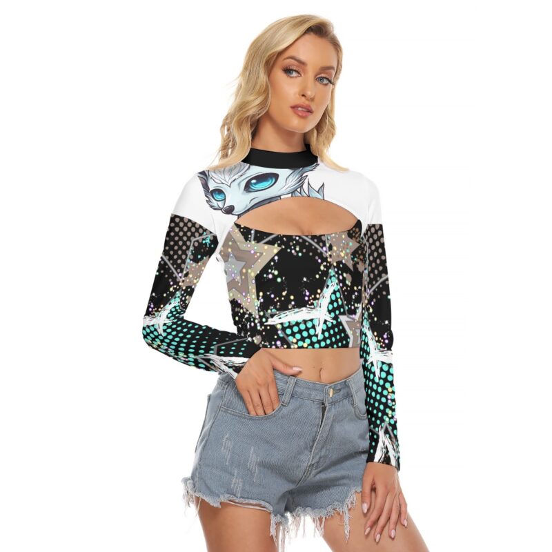 Take your style to a whole new galaxy with the Star Fox Keyhole Crop Top. Designed with bold star prints, a flattering keyhole detail, and a sleek fit, this top is perfect for anyone who wants to stand out. Pair it with jeans, skirts, or shorts for an effortlessly chic look.