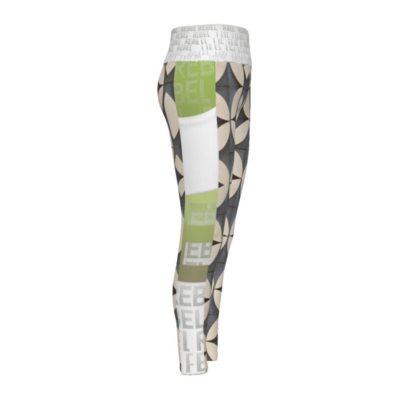 Elevate your athleisure game with the Rebel Pulse Patterned Leggings from the iconic Rebel Pulse collection. The striking geometric design combined with vibrant "REBEL" branding creates the perfect blend of fashion and function. These leggings deliver all-day comfort and a fierce look to match your active lifestyle.