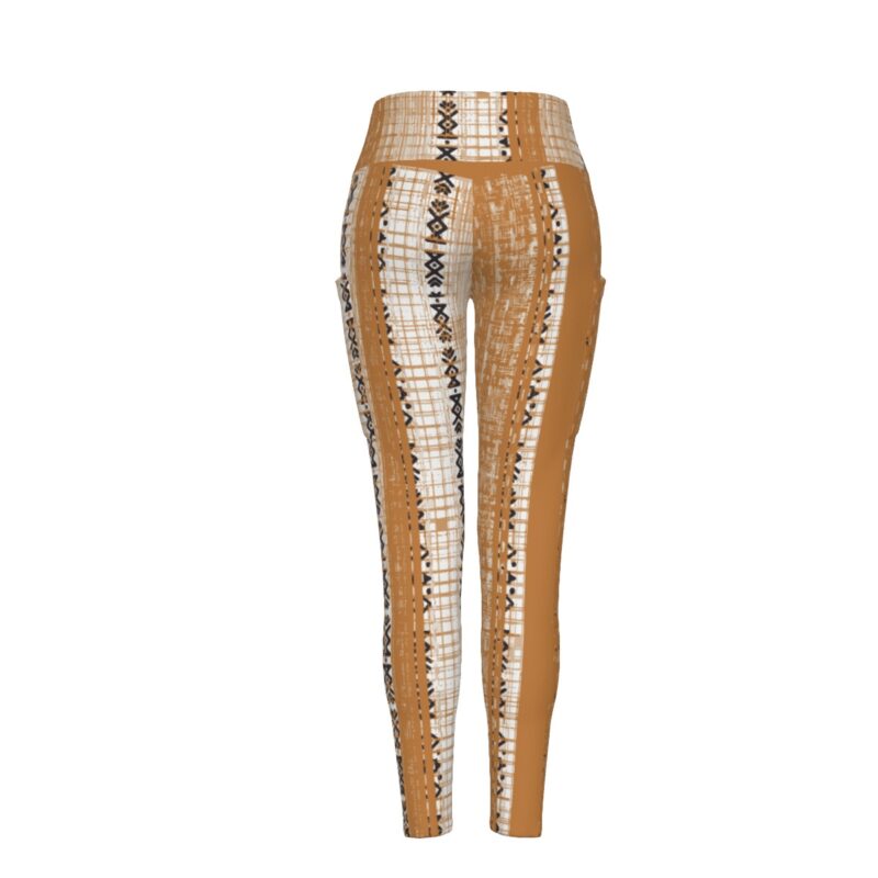 Add a rustic charm to your activewear collection with the Earth Tones Tribal Leggings. The fusion of textured earth tones and detailed tribal designs exudes sophistication with a boho edge. Designed for ultimate comfort and support, these leggings are perfect for gym sessions, cozy lounging, or pairing with a chic tunic for a stylish day out.