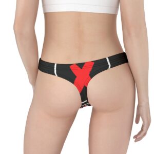 For the rule-breakers and trailblazers, the Don’t Apply Thong Underwear is a must-have. With its bold red "X" design and edgy black backdrop, this thong offers more than just comfort—it delivers a fearless attitude. Ideal for anyone who loves standing out from the crowd.