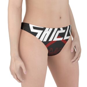 Stay bold and protected with the Shield Graphic Thong Underwear. Featuring striking "SHIELD" lettering in bold white against a sleek black and red background, this thong combines a sense of strength with contemporary style. Designed for all-day comfort with a seamless fit, it’s the perfect piece for those who want to make a statement while staying effortlessly stylish.