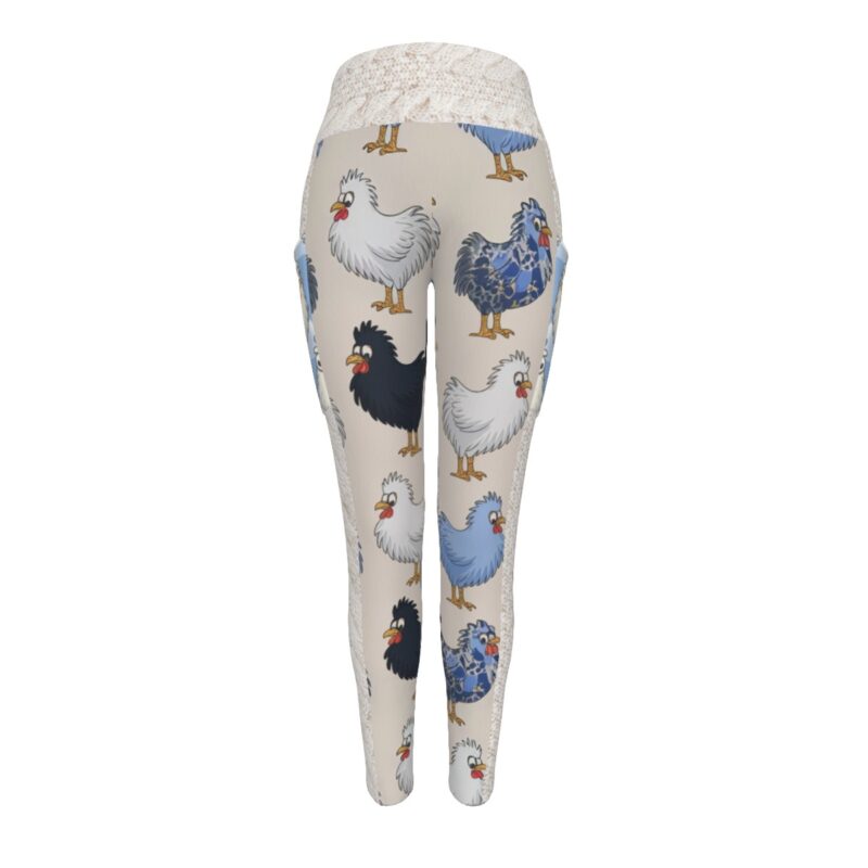 Get clucking cute with Christine’s Whimsical Chicken Print Leggings! These leggings bring farmyard charm to your wardrobe, featuring an adorable chicken motif on a neutral background. With their buttery-soft fabric and flattering fit, they’re perfect for the playful fashionista who loves a bit of whimsy in her style.