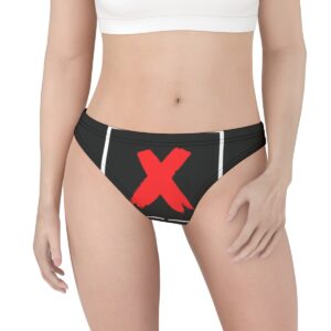 For the rule-breakers and trailblazers, the Don’t Apply Thong Underwear is a must-have. With its bold red "X" design and edgy black backdrop, this thong offers more than just comfort—it delivers a fearless attitude. Ideal for anyone who loves standing out from the crowd.