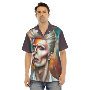 Turn heads and make a bold statement with the Iconic Glam Statement Shirt. This eye-catching button-up features a striking design inspired by glam rock and abstract art, with vivid colors and captivating details that demand attention.