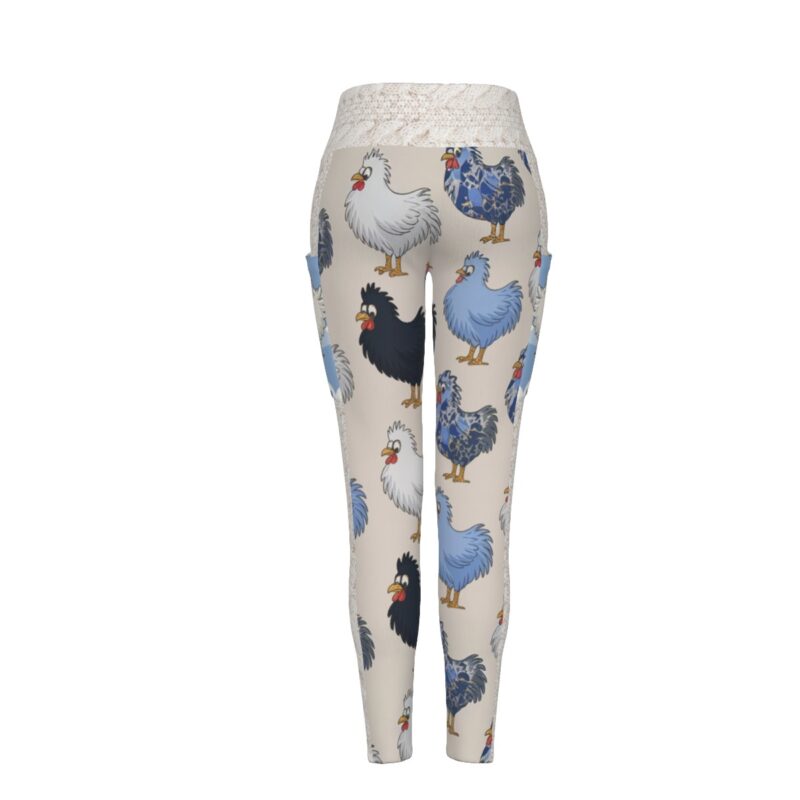 Get clucking cute with Christine’s Whimsical Chicken Print Leggings! These leggings bring farmyard charm to your wardrobe, featuring an adorable chicken motif on a neutral background. With their buttery-soft fabric and flattering fit, they’re perfect for the playful fashionista who loves a bit of whimsy in her style.