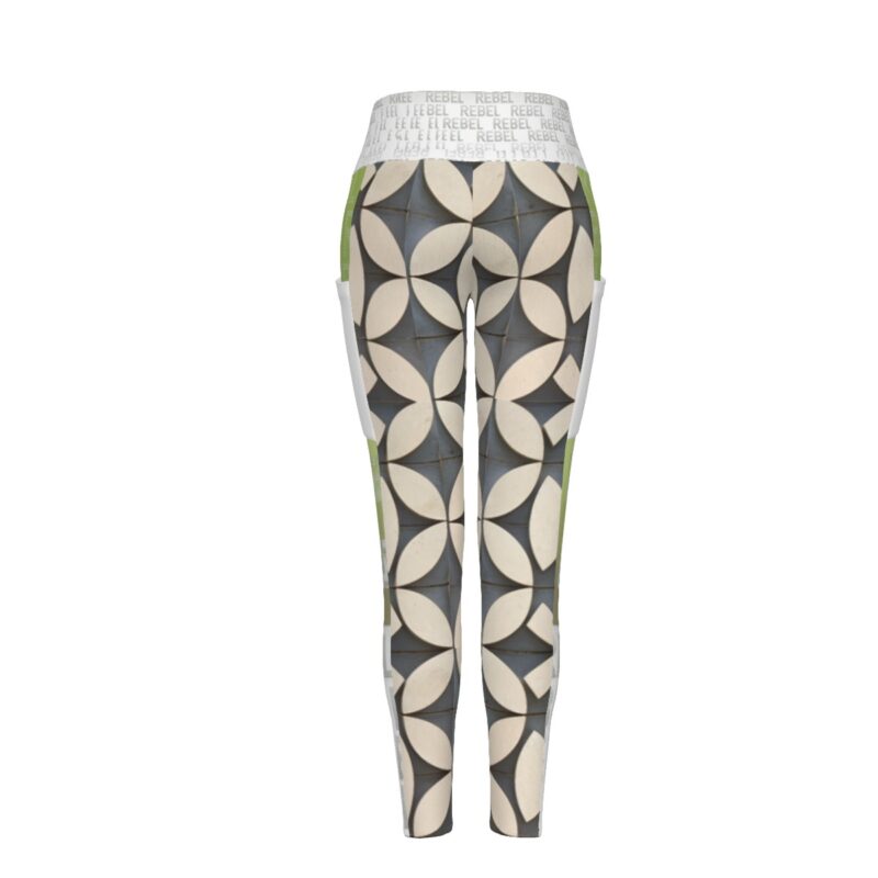Elevate your athleisure game with the Rebel Pulse Patterned Leggings from the iconic Rebel Pulse collection. The striking geometric design combined with vibrant "REBEL" branding creates the perfect blend of fashion and function. These leggings deliver all-day comfort and a fierce look to match your active lifestyle.