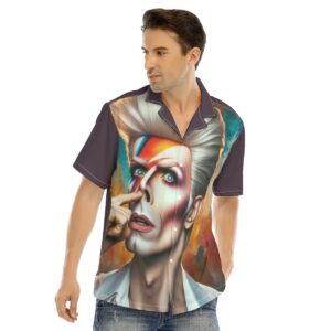 Turn heads and make a bold statement with the Iconic Glam Statement Shirt. This eye-catching button-up features a striking design inspired by glam rock and abstract art, with vivid colors and captivating details that demand attention.