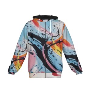 Step into the art world with the Swirling Spectrum Heavy Fleece Hoodie. Showcasing fluid, colorful brushstrokes that exude creativity and vibrancy, this hoodie is a wearable piece of modern art. The heavy fleece fabric ensures maximum warmth and comfort, making it the perfect choice for cold-weather outings or relaxing in style