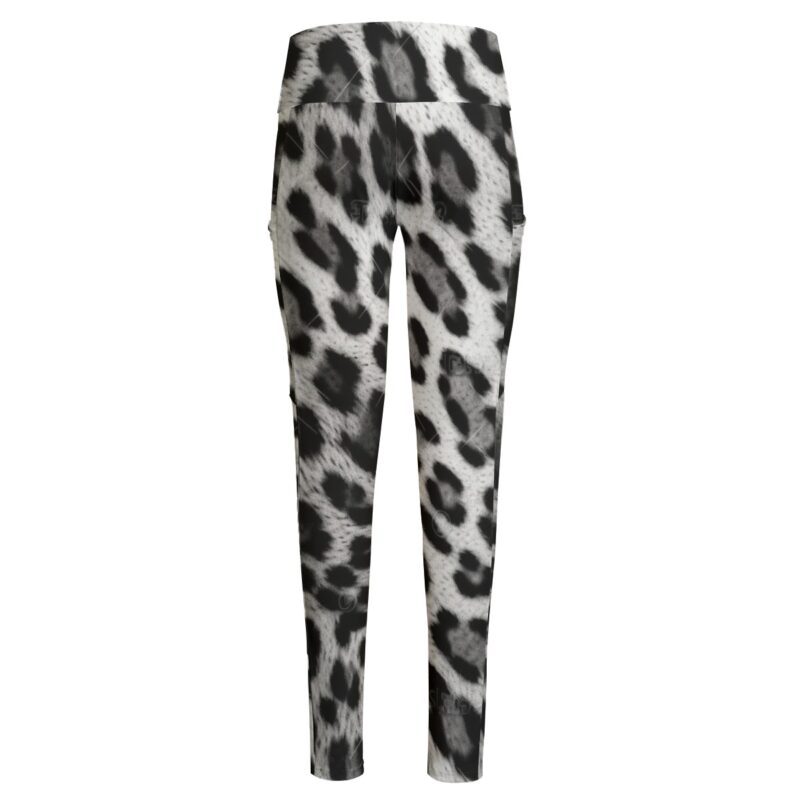 Channel the effortless power of the snow leopard in these monochrome statement leggings. Designed for the modern adventurer, the Snow Leopard Luxe Leggings combine fierce fashion with all-day comfort.