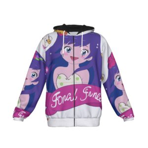 Blast off into style with the AstroGirl Galaxy Zip-Up Hoodie! Bright, playful, and packed with personality, this hoodie showcases a vivid anime design that captures the wonder of space and fun. Whether you’re lounging at home or making a statement on the go, AstroGirl is here to light up your wardrobe.