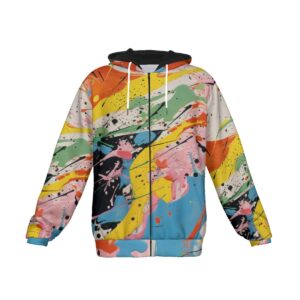 Unleash your creative spirit with the Abstract Splash Heavy Fleece Hoodie! This hoodie showcases a lively explosion of colors and abstract patterns that bring energy to your wardrobe. The soft, heavy fleece material wraps you in warmth and comfort, making it ideal for chilly days. Perfect for anyone who loves bold fashion with an artistic edge!