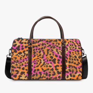 Travel in style with the Pussycat Leopard Print Duffel Bag, featuring vibrant animal prints and practical design. Spacious, sturdy, and stylish, it’s ideal for both quick trips and everyday use.