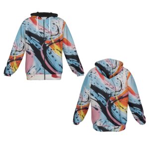 Step into the art world with the Swirling Spectrum Heavy Fleece Hoodie. Showcasing fluid, colorful brushstrokes that exude creativity and vibrancy, this hoodie is a wearable piece of modern art. The heavy fleece fabric ensures maximum warmth and comfort, making it the perfect choice for cold-weather outings or relaxing in style