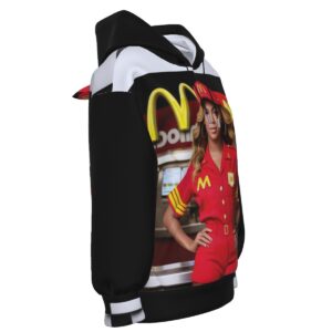 Show off your love for bold fashion and pop icons with the Bey@McD Hoodie. This standout hoodie blends comfort with a cultural nod, making it a must-have for trendsetters.