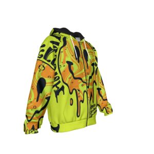 Add some psychedelic flair to your wardrobe with the Glow Drip Shroomin' Heavy Fleece Zip Hoodie. This eye-popping hoodie boasts neon colors, mesmerizing patterns, and a bold dripping smiley face. Perfect for festivals, chilly outings, or just showing off your unique style, this heavy fleece hoodie keeps you cozy and stylish all day. It’s your new go-to for bold, cozy vibes.