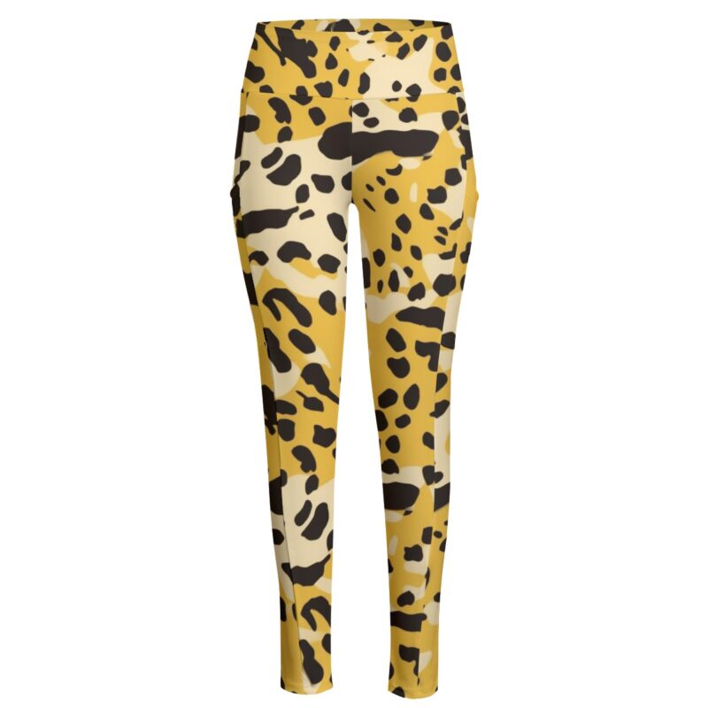 Step into the spotlight with the bold and vibrant Golden Cheetah Luxe Leggings. Designed for trendsetters who love to make a statement, these leggings bring fierce style and all-day comfort together effortlessly.