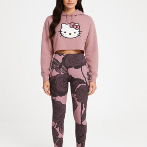 Bloom with beauty in the Blush Bloom High-Waisted Leggings. Featuring a romantic floral design, these leggings offer a soft yet striking look, perfect for elevating your wardrobe.