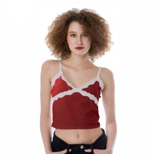 Upgrade your everyday basics with this chic Red Lace-Trimmed Cami, highlighted by its elegant lace detailing and lightweight, breathable material. A versatile addition to your collection, this cami pairs effortlessly with jeans, skirts, or layered under a cardigan.