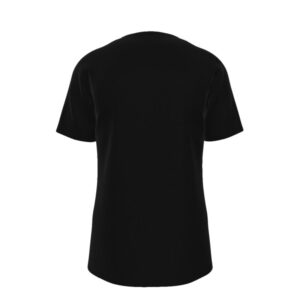A black t-shirt with a distressed American flag printed across the front. Flames rise from the lower left corner of the flag, creating a visual of fire and endurance. The design represents strength, sacrifice, and national pride.