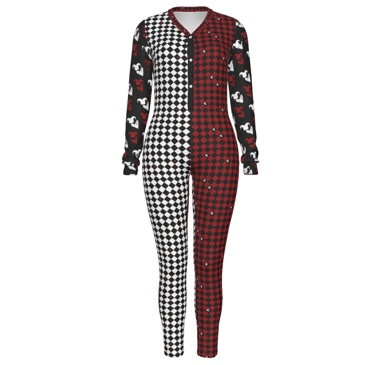 Harley Di-Sweet Dreams Plunging Neck Jumpsuit - MOOD:ME For your every mood