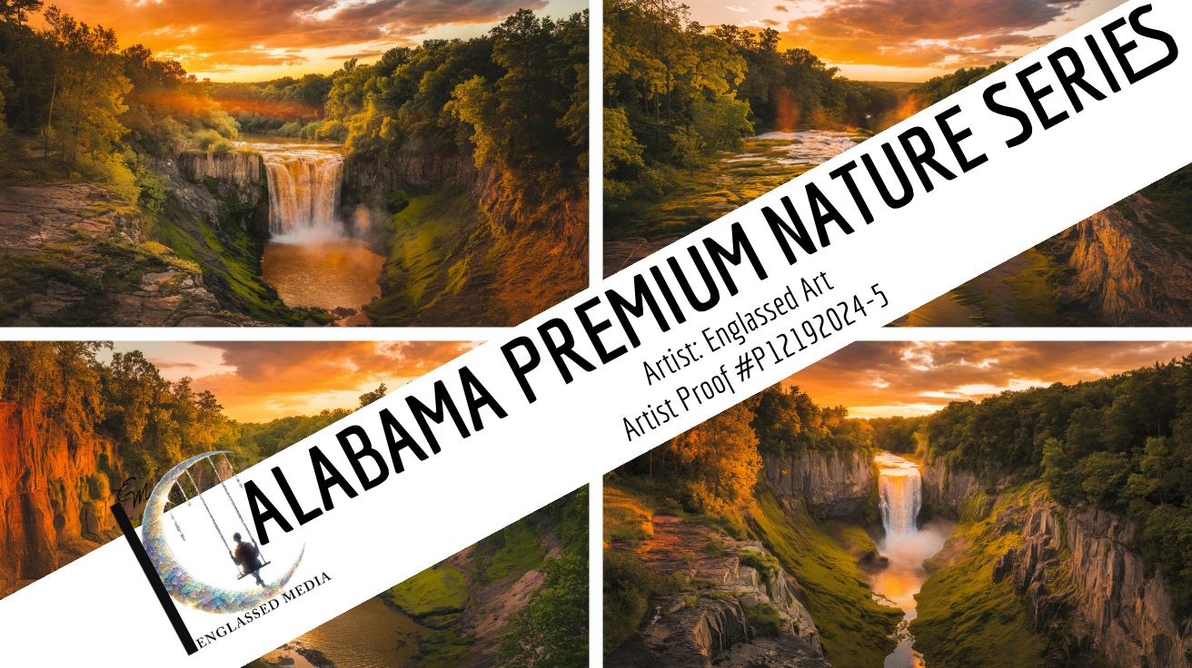 Alabama Premium Nature Series – Updated Batch 6: Sunset Serenity at Noccalula Falls